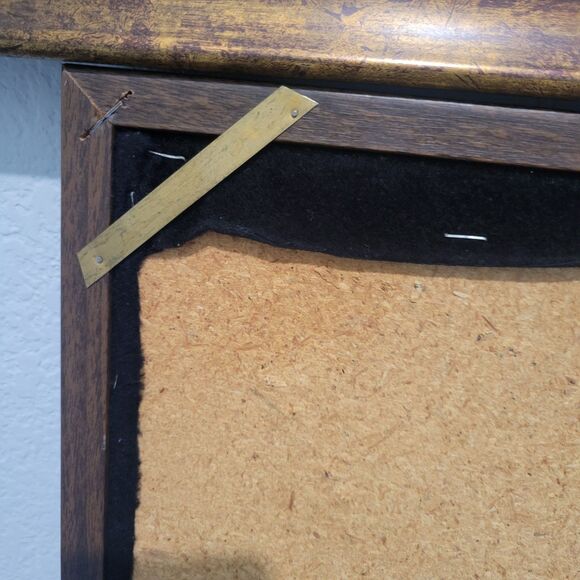 VTG MCM 3D Butterfly String Art 18.5x18.5” Copper Colored Thread Brown Velvet - Picture 10 of 14